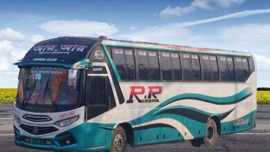 RR Travels bus at Bonpara counter Bangladesh